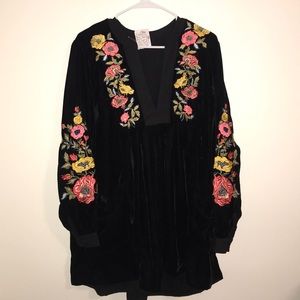 Free People Velvet mini dress